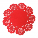 Серветка на стіл Троянди, 15 см, червона