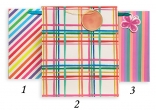 Пакет 27*32*13см. паперовий Кольорові полоски, 12шт в пак.
