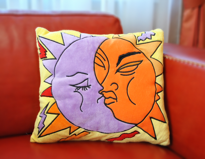 Подушка декоративна Сонце і місяць