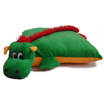 Подушка-іграшка зелений Дракончик