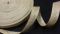 Jute ribbon 2.5 cm, with lurex, silver, 50 m per roll.