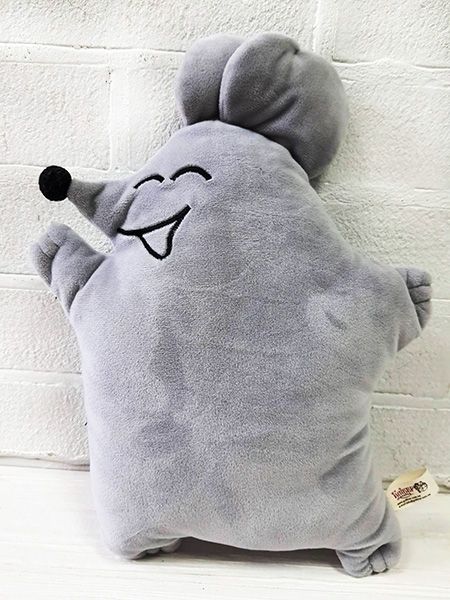 Textile souvenir Little Mouse Prankster, gray, 31 cm