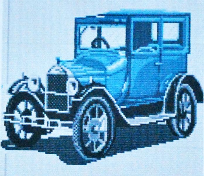 Набір для творчості зі стразами "Авто ретро" 31*40 см (J2903)