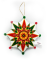 Textile souvenir Christmas Star, 15 cm