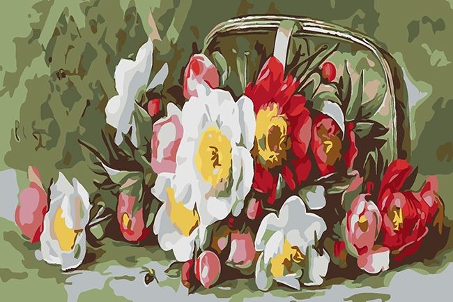 Magic roses.  Paul de Longpre, 20*30 cm. Set for creativity picture by numbers