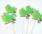 Decorative item Topper Bird, light green
