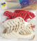 Felt decoration Grasshopper 7 cm, 12 pcs per pack.