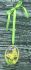 Decorative ornament pendant Egg Butterfly, yellow, 10 cm