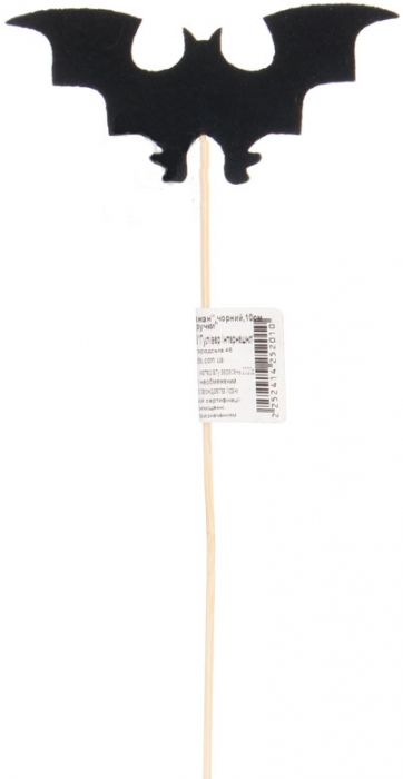 Decorative felt product Toper Bat, black, 10 cm