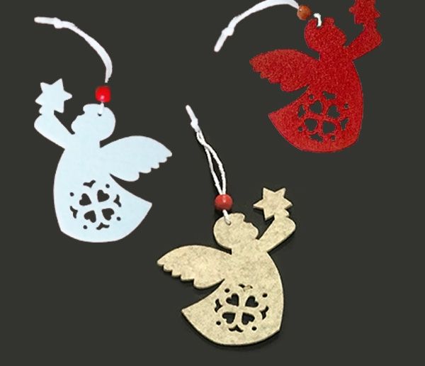 Decorative product made of felt Angel, 10 cm