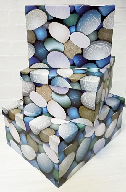 Colored stones, 10 pcs. in pack Set of gift boxes