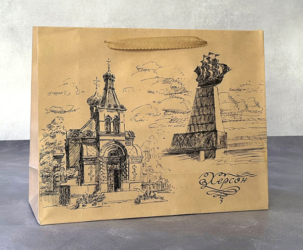 Пакет 26*34*11,5 "Херсон" /Крафт