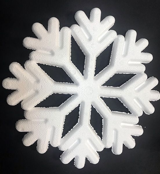 Polystyrene product Snowflake 5 pcs / pack