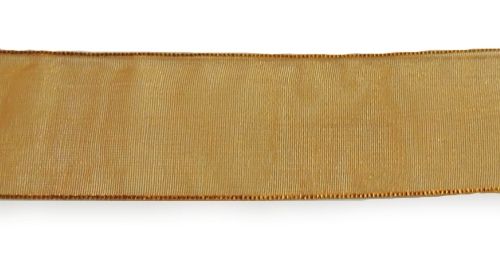 Стрічка з органзи, коричнева, ш. 2,5 см; 45,7 м в рул.