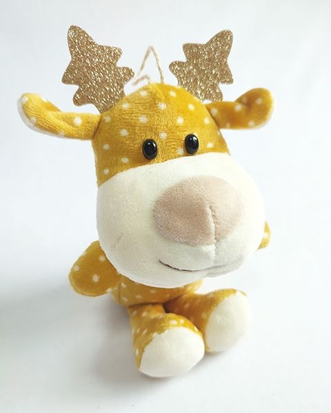 Fawn Zarko 17cm, mustard in polka dots