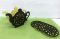 Set of felt Tea with lemon (1 kettle, 4 coasters)