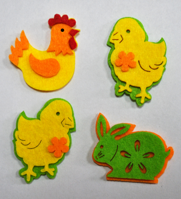 The decor felt DIY Spring, 4 PCs.