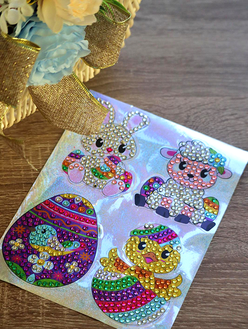 Set with rhinestones for children (stickers)