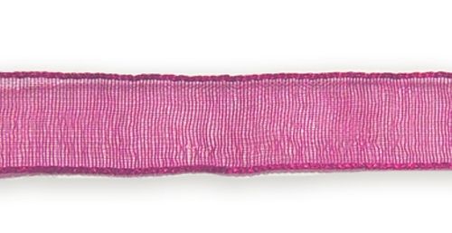 Ribbon from organza, crimson, ш. 1.5 cm; 45.7 m in the rudder.