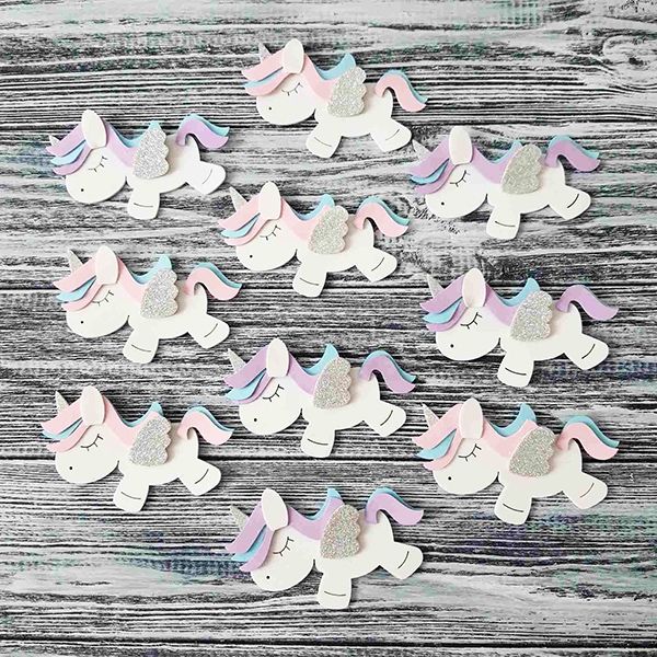 Decorative item Unicorn 10 cm, 20 pcs / pack.