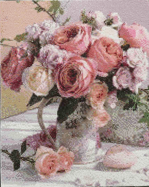 Букет коханій 40*50 cm. Set for creativity with rhinestones on canvas