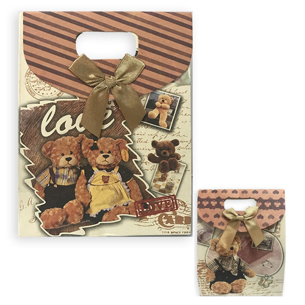 Пакет-сумочка 17*12*6 "Ведмедики love"