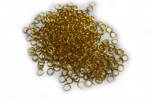 Accessories metal Ring gold 1*7 mm