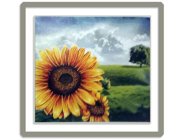 Kit embroidery cross Sunflowers