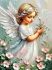Набір зі стразами на підрамнику "Квіткова благодать" 30*40 см