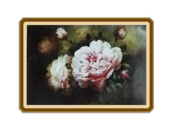 Set for embroidery Peony