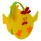 Decorative textile product Easter Basket Chicken, 9 cm