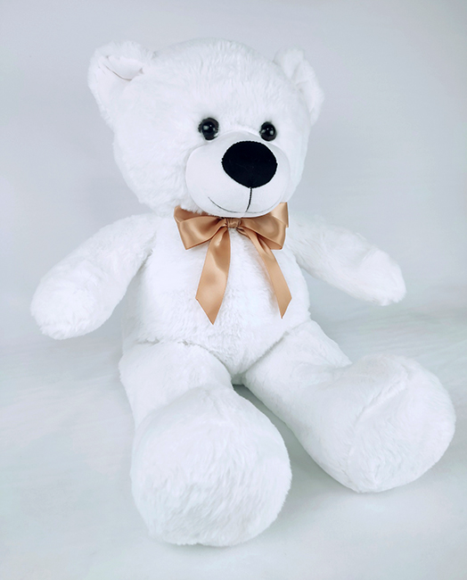 Bear Ivasyk, white, 50 cm