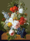 Still life flowers and fruits. Jan Frans van Dael, 30*40 cm. Set for creativity picture by numbers