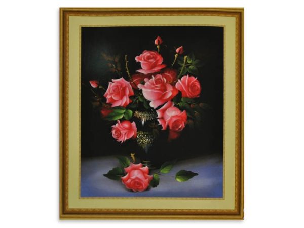 Set for embroidery a cross Rose in a vase