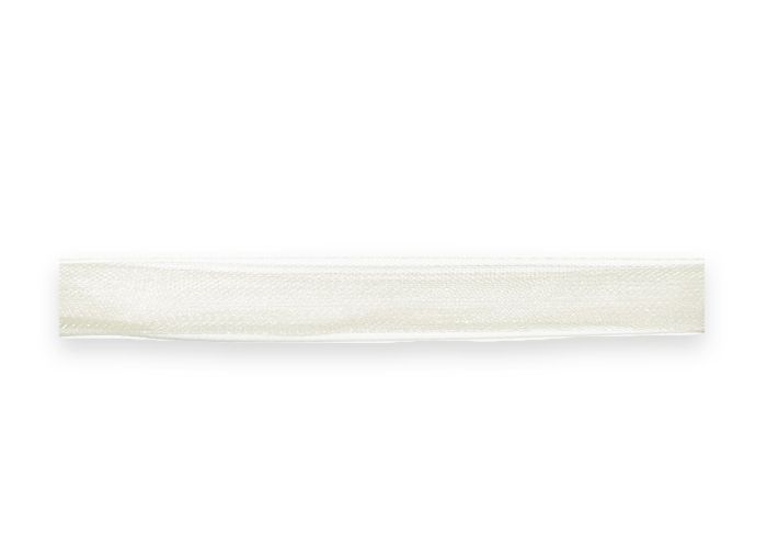 Organza tape, white, w. 0.3 cm; 914 m in roll.