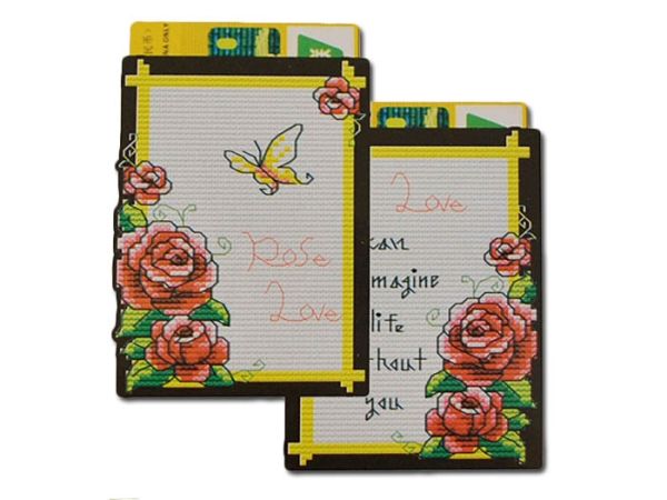 Set for cross stitch "Cardholder "Three roses"