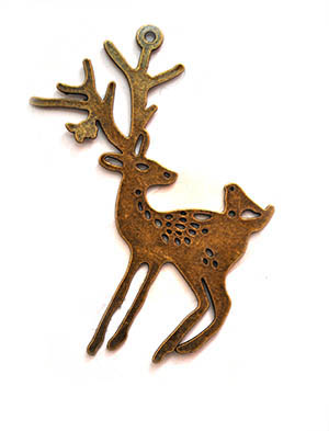 Fittings, metal, bronze Deer, 60 mm