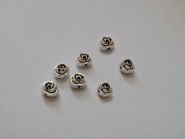 Accessories metal Beads. Rose silver