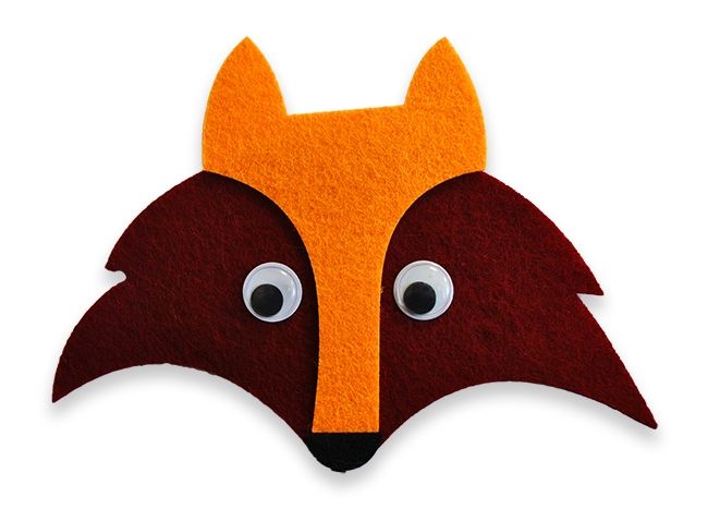 Mask of felt fox