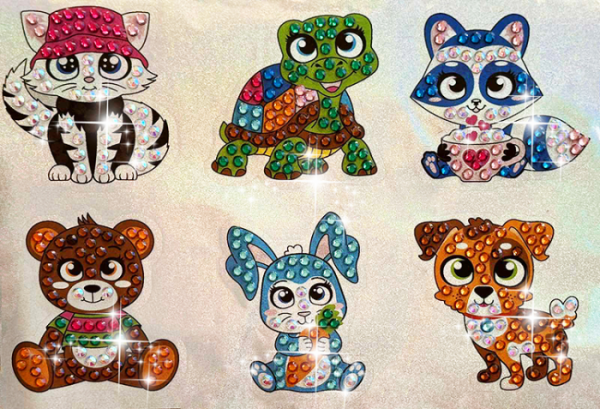 Set with rhinestones (sticker) Favorites 15*21 cm. TM GoToArt