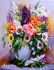 Waltz of flowers, 30*40 cm. Set for creativity with rhinestones on a stretcher