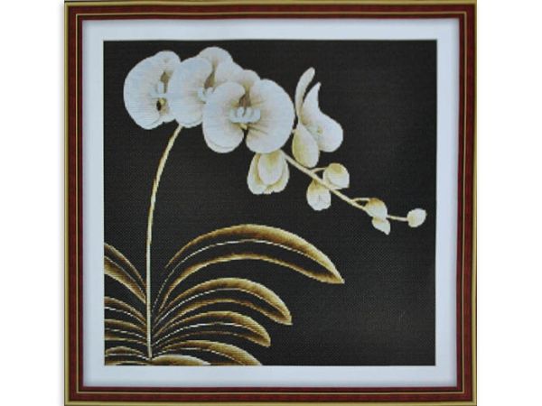 Kit embroidery cross White Orchid