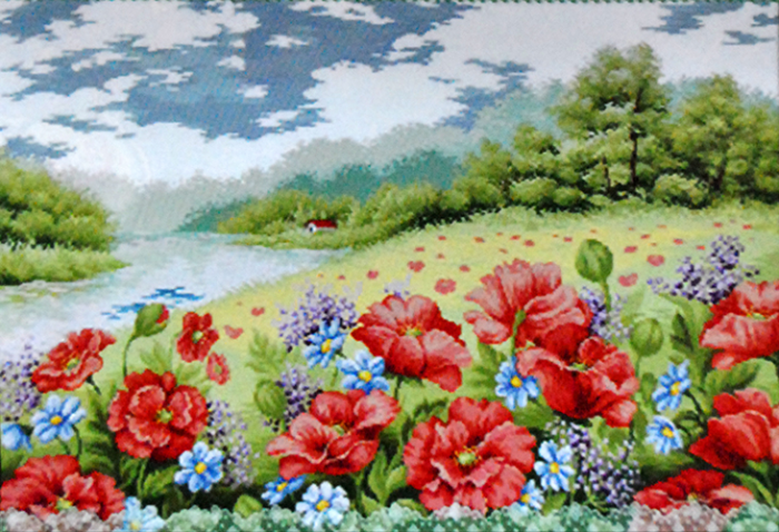 Набір для вишив. "Маковий обрій" 92*66 см (F020)