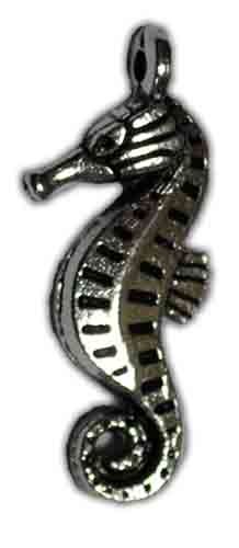 Accessories metal Sea horse, silver