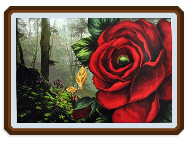 Kit embroidery cross Forest rose