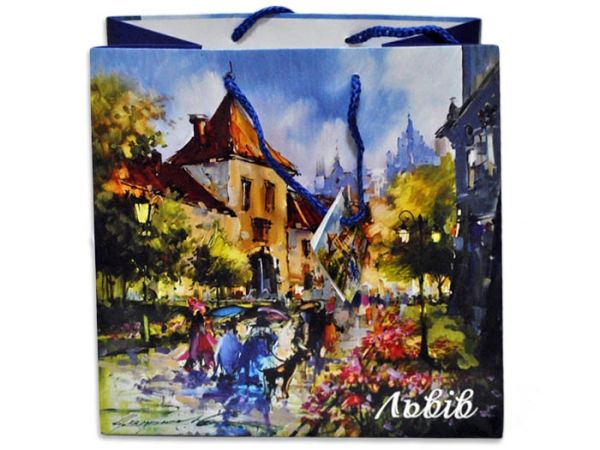 Пакет 22,5*22,5*14 "Бернардинський дворик"
