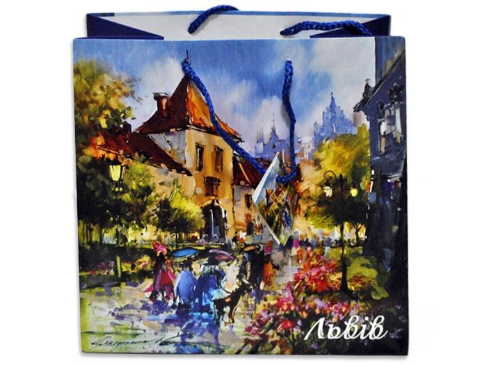Пакет 22,5*22,5*14 "Бернардинський дворик"