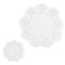 Napkin on the table Roses, 37.5 cm, white