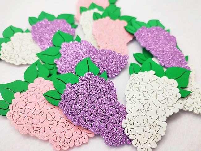 Decorative product Lilac, 8 cm, 12 pcs in a pack