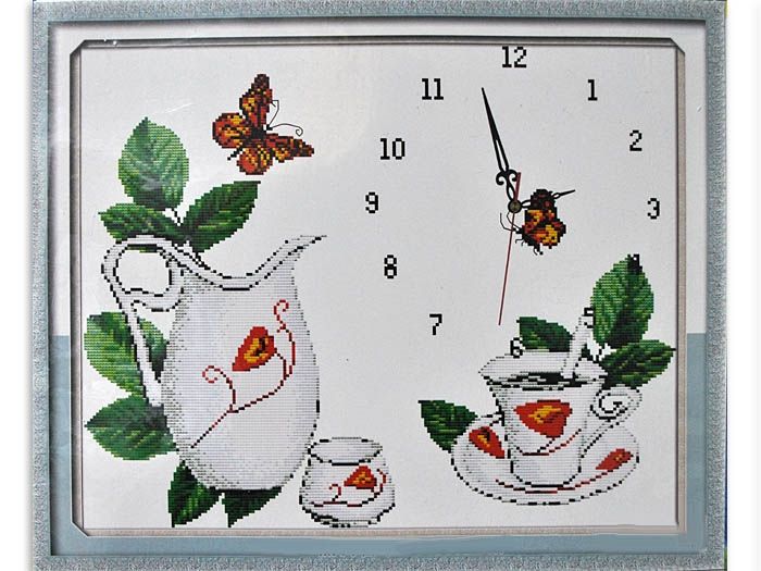 Набір для вишив. "Годинник "Кава" 55*46 см (4837)